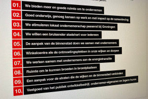 Tienpuntenplan voor ondernemend Groningen